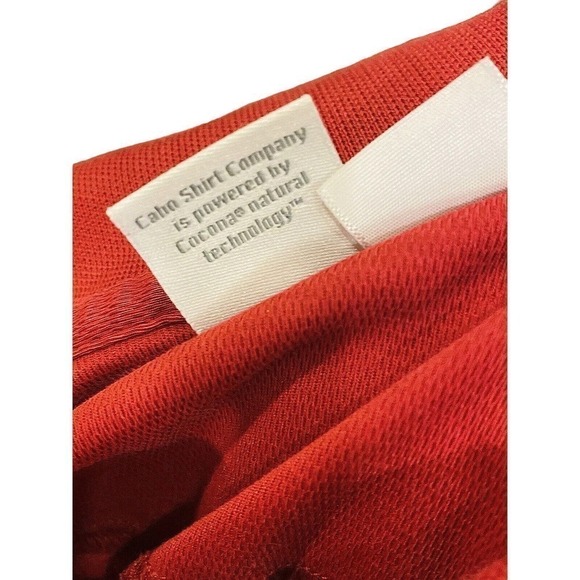 Cabo Golf Shirt Men’s Large Polo Brick Red Summer Sports EEUC Classic Brand - Picture 2 of 3
